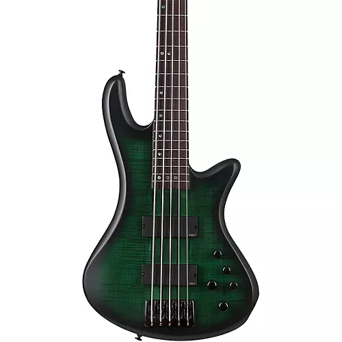 Schecter Guitar Research Stiletto Studio-5 5-String Electric Bass Guitar Ocean Blue Burst - musicians--Friend