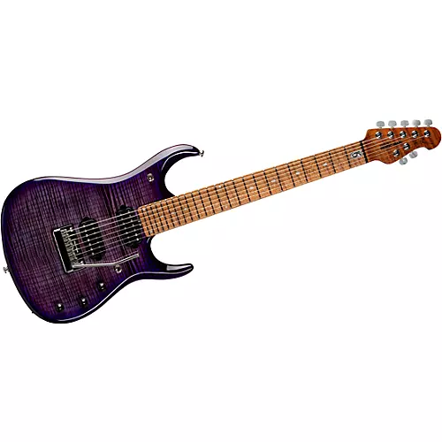 Ernie Ball Music Man JP15 7 7-String Flamed Maple Top Electric Guitar Cerulean Paradise - musicians--Friend