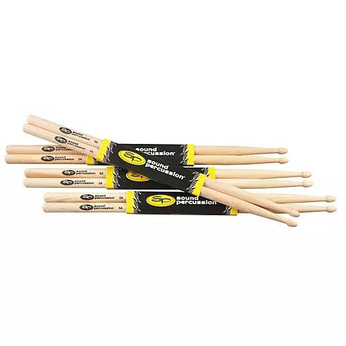 Sound Percussion Labs Hickory Drum Sticks 4-Pack Funk Wood - musicians--Friend