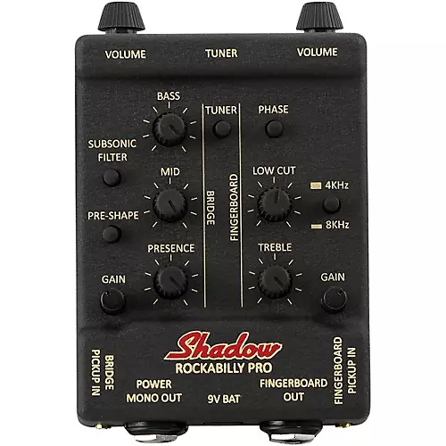 Shadow Electronics SH RB-PRO Rockabilly Pro Dual Upright Bass Pickup and Preamp - musicians--Friend