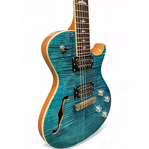 Used PRS Zach Myers Signature SE Blue Solid Body Electric Guitar Blue - musicians--Friend