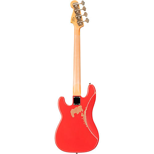 Fender Custom Shop Pino Palladino Signature Relic Precision Bass Fiesta Red over Desert Sand - musicians--Friend