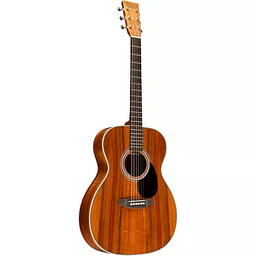 Martin Custom Shop All Flamed Koa OM Acoustic Guitar Natural - musicians--Friend