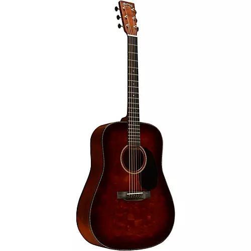 Martin Custom Shop 18 Style All Quilted Mahogany Dreadnought Acoustic Guitar Toasted Burst - musicians--Friend