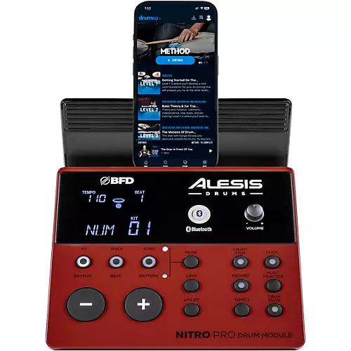 Alesis Nitro Pro XL 10-Piece Electronic Drum Kit With Mesh Heads & Bluetooth - musicians--Friend
