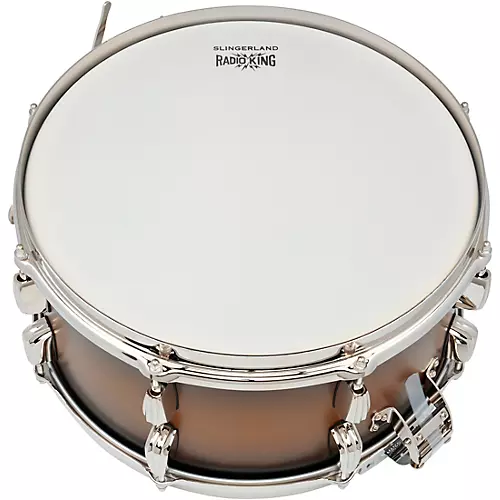 Slingerland Limited-Edition Radio King Specialty Lacquer Maple Snare Drum 14 x 7 in. Blue & Silver Lacquer - musicians--Friend