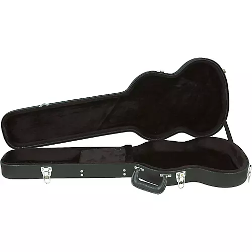 Musician's Gear Deluxe SGS Solid-Guitar-Style Hardshell Case Black - musicians--Friend