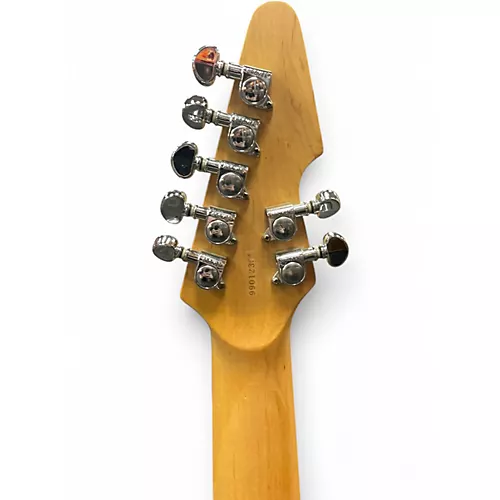 Used Schecter Guitar Research DIAMOND SERIES C-7 LEFT-HANDED Black Electric Guitar Black - musicians--Friend