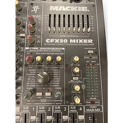 Used Mackie CFX20 Powered Mixer - musicians--Friend