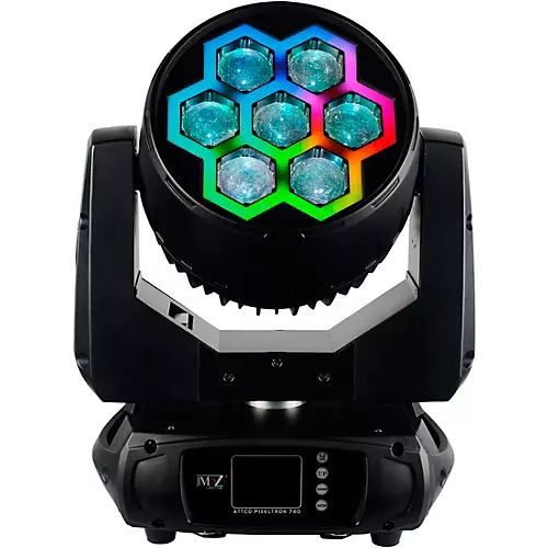 JMAZ Lighting PIXL TRON 740Z LED Wash Moving Head with 40W LEDs and Tron Effect Ring - musicians--Friend