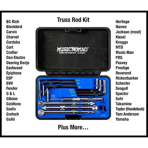 Music Nomad Premium Guitar Tech Truss Rod Wrench Set - musicians--Friend