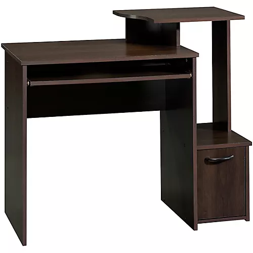 SAUDER WOODWORKING CO. Workstation Computer Desk with CPU Storage Space for Gaming and Content Creation Cinnamon Cherry - musicians--Friend