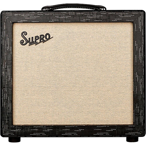 Supro 1612RT Amulet 15W 1x10 Tube Guitar Amp Black Scandia - musicians--Friend