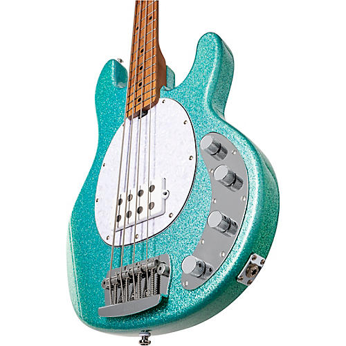 Sterling by Music Man StingRay Ray34 Sparkle Electric Bass Seafoam Sparkle - musicians--Friend