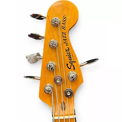 Used Squier Classic Vibe 70s Jazz Bass V Natural Electric Bass Guitar Natural - musicians--Friend