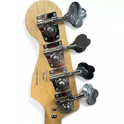 Used Squier Jaguar Bass Black Electric Bass Guitar Black - musicians--Friend