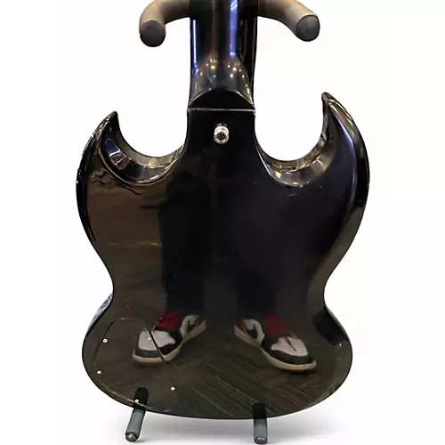 Used Gibson sg standard ebony Black Solid Body Electric Guitar Black - musicians--Friend