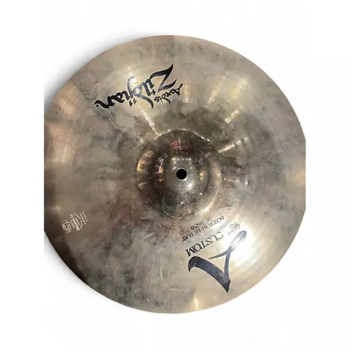 Used Zildjian 14in A Custom Hi Hat Pair Cymbal 33 - musicians--Friend