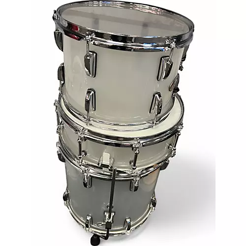 Used Pearl 4 Piece CRYTSAL BEAT FROST Drum Kit FROST - musicians--Friend