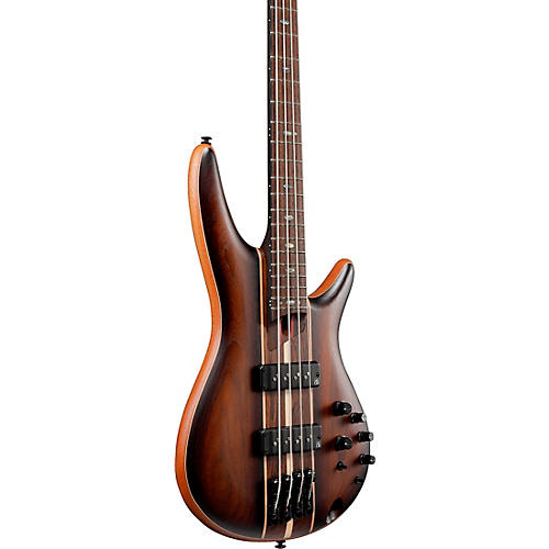 Ibanez Premium SR1350B 4-String Electric Bass Dual Mocha Burst Flat - musicians--Friend