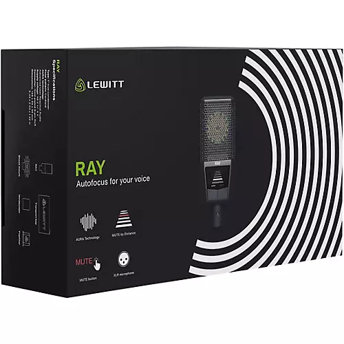 LEWITT RAY Large-Diaphragm Condenser Microphone Black - musicians--Friend