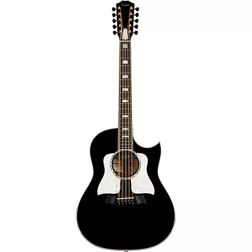 Taylor 657ce 10-String Grand Pacific Acoustic-Electric Bajo Quinto Black - musicians--Friend