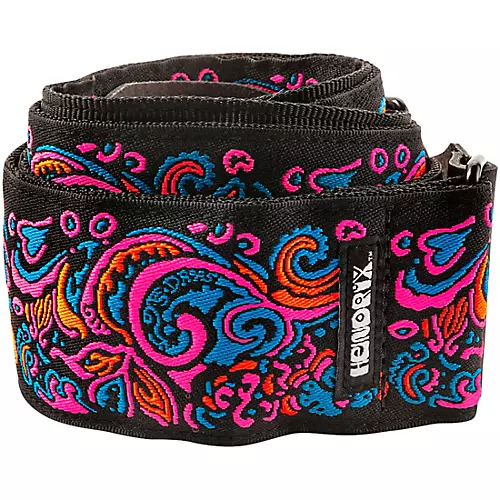 Dunlop Jimi Hendrix Blacklight Love Drops Guitar Strap Blue - musicians--Friend