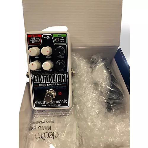 Used Electro-Harmonix battalion bass pre/drive Effect Pedal - musicians--Friend