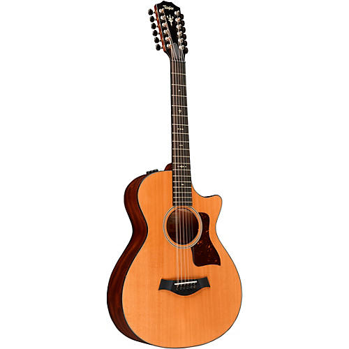 Taylor 2022 552ce V-Class 12-Fret Grand Concert 12-String Acoustic-Electric Guitar Natural - musicians--Friend