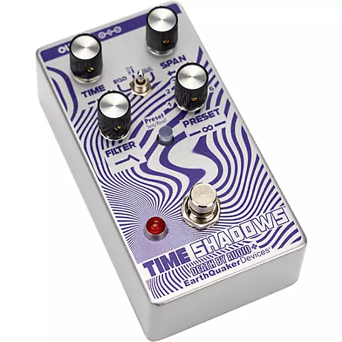 EarthQuaker Devices Time Shadows II Subharmonic Multi-Delay Resonator Effects Pedal Purple and Silver - musicians--Friend