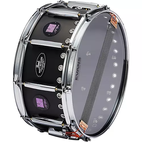 Pearl Matt McGuire Tour Edition Signature Snare 14 x 6.5 in. Matte Black - musicians--Friend