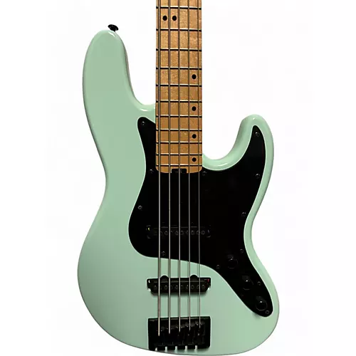Used Schecter Guitar Research J5 Seafoam Green Electric Bass Guitar Seafoam Green - musicians--Friend