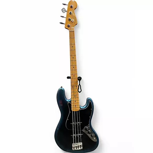 Used 2020 Fender american pro ii jazz bass maple neck Dark Knight Electric Bass Guitar Dark Knight - musicians--Friend