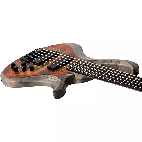 Schecter Guitar Research Riot-5 5-String Bass Aurora Burst - musicians--Friend