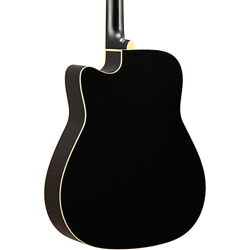 Yamaha FGC-TA TransAcoustic Dreadnought Cutaway Acoustic-Electric Guitar Black - musicians--Friend