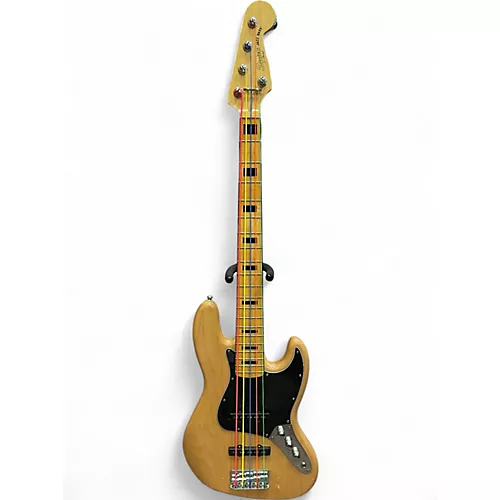 Used Squier CLASSIC VIBE 5 STRING BASS Antique Natural Electric Bass Guitar Antique Natural - musicians--Friend