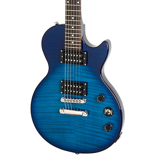 Epiphone Les Paul Special-II Plus Top Limited-Edition Electric Guitar Transparent Black - musicians--Friend