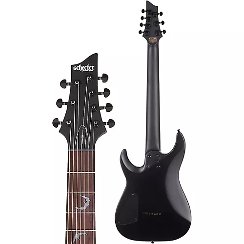 Schecter Guitar Research Damien-7 7-String Electric Guitar Satin Black - musicians--Friend
