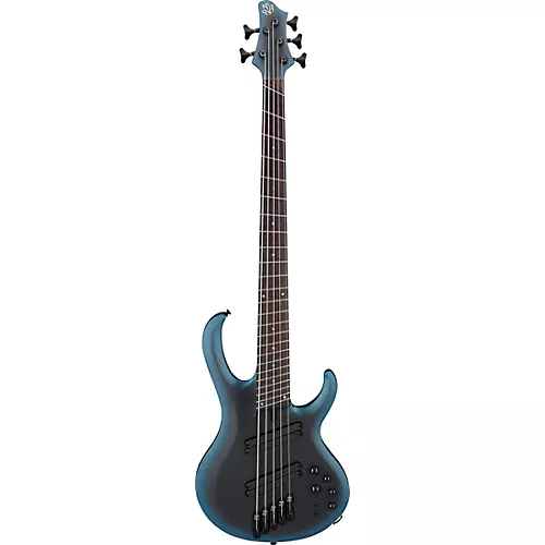 Ibanez BTB605MS 5-String Multi-Scale Electric Bass Midnight Arctic Ocean Matte - musicians--Friend