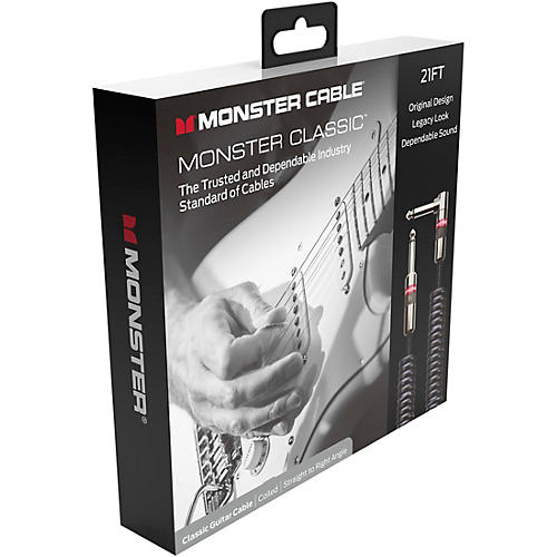 Monster Cable Prolink Monster Classic Pro Audio Instrument Cable, Coiled 21 ft. Black - musicians--Friend