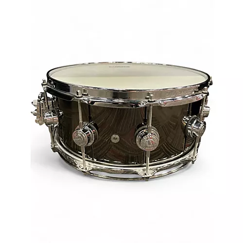 Used DW 14X6.5 Collector's Series Snare BLACK NICKEL Drum BLACK NICKEL 213 - musicians--Friend