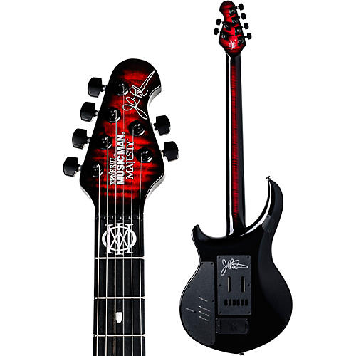 Ernie Ball Music Man John Petrucci BFR Majesty 6 Quilt Top Electric Guitar Red Nebula - musicians--Friend