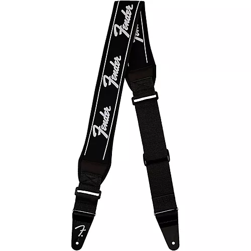 Fender Swell Neoprene Logo Guitar Strap Black 2.5 in. - musicians--Friend