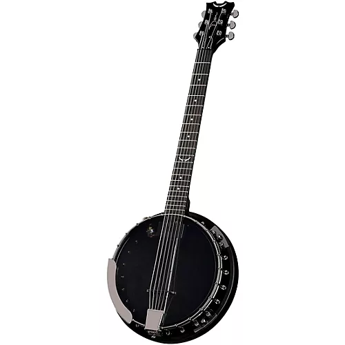 Dean Backwoods 6 Banjo with Pickup Black Chrome - musicians--Friend
