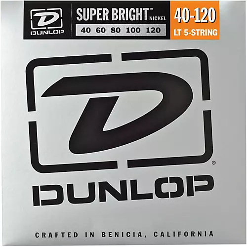 Dunlop Super Bright Nickel Light 5-String Bass Guitar Strings - musicians--Friend