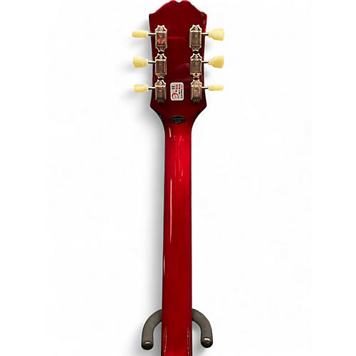 Used Epiphone ES355 Left Handed Cherry Hollow Body Electric Guitar Cherry - musicians--Friend