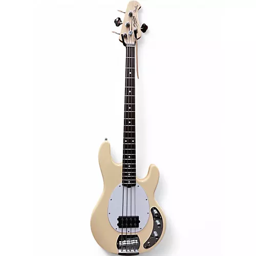 Used Sterling by Music Man STINGRAY Cream Electric Bass Guitar Cream - musicians--Friend