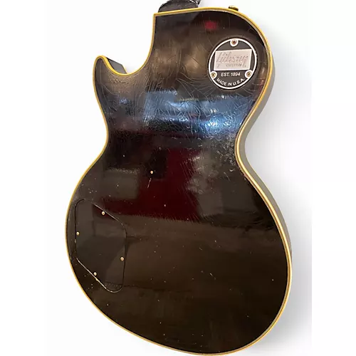 Used 2022 Gibson LES PAUL CUSTOM MURPHY LAB  Ebony Solid Body Electric Guitar Ebony - musicians--Friend