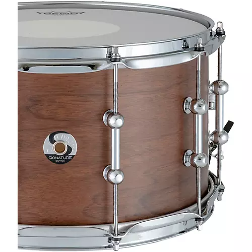 Dixon Artisan Gregg Bissonette Signature Big Bud Snare Drum 14 x 8 in. Natural Walnut Satin - musicians--Friend