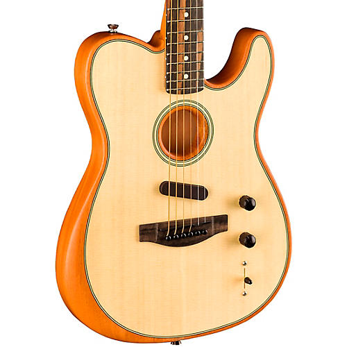 Fender American Acoustasonic Telecaster Ebony Fingerboard Acoustic-Electric Guitar Sunburst - musicians--Friend